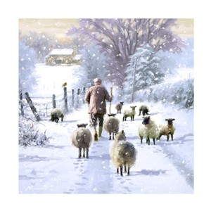 Trademark Fine Art -The Macneil Studio 'Winter Shepherd' Canvas Art - 1 of 4