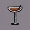 Dalix Espresso Martini Embroidered Hoodie Fleece Long Sleeve Cropped Sweatshirt Pullover Womens - 2 of 4