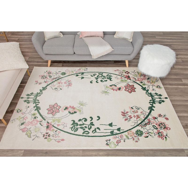 Rugs America Hanna Floral Transitional Area Rug, 3 of 8
