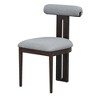 Vatros 6-Piece Dining Set, Mid-Century Modern Table Set for 6 Persons with 4 Chairs and Bench, Gray - 4 of 4