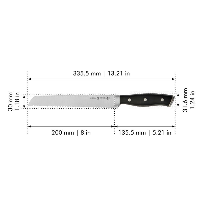 Henckels Forged Accent 8-inch Bread Knife - White Handle, 3 of 4