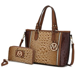 MKF Collection Lizza Croco Embossed Fashion Tote Handbag Women’s Accessories by Mia K - 1 of 4