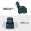 Irene 30.5" Wide Genuine Leather Manual Recliner with Rolled Arms Set of 2| ARTFUL LIVING DESIGN - 4 of 4