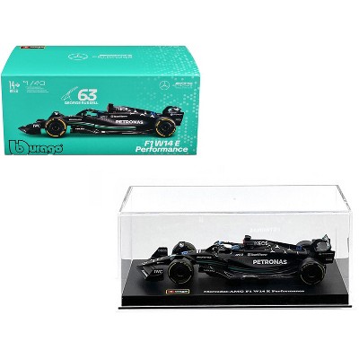 Mercedes-AMG F1 W14 E Performance #63 "Petronas" "F1 World Championship" (2023) w/Driver 1/43 Diecast Model Car by Bburago
