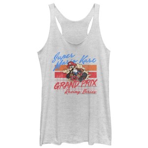 Women's Nintendo Mario Kart Retro Grand Prix Racerback Tank Top - 1 of 3
