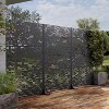 PexFix 72 in. x 47 in. Outdoor Privacy Rectangle Screen Galvanized Steel Panel Divider in Black - 3 of 4
