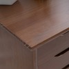 Linon 6 Drawers Cary Walnut Roll Cart - 4 of 4