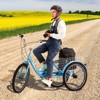VEVOR Adult Tricycles Bike, 7 Speed Adult Trikes, 26 Inch Three-Wheeled Bicycles, Carbon Steel Cruiser Bike with Basket and Adjustable Seat - 2 of 4