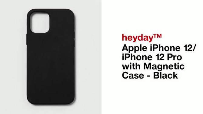 Apple iPhone 12/iPhone 12 Pro with Magnetic Case - heyday&#8482; Black, 2 of 6, play video