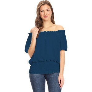 Anna-Kaci Women's Dainty Off Shoulder Blouse for Everyday Looks - 1 of 4