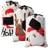 JOYFY 3pcs 26" Christmas Burlap Gift Bags for Christmas Gift Party Gift Package - 2 of 4