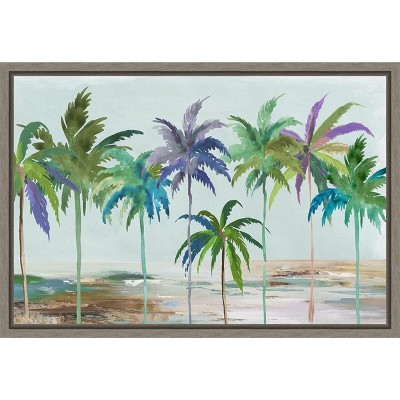 Amanti Art Tropical Dream (Palms) by Asia Jensen Canvas Wall Art Print Framed 23 x 16-in.