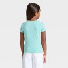 Girls' Short Sleeve Fitted T-Shirt - Cat & Jack™ - 2 of 3