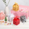 Unique Bargains Durable Paper Hollow Design Bright Color Elegant Appearance Gift Box 2"x2"x3.1" 25 Packs - 4 of 4