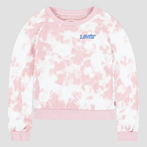 Levi's® Girls' Tie-dye Sweatshirt - Pink 6x : Target