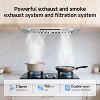 Range Hood Insert 30 In with Stainless Steel Baffle Filters & 2 Charcoal Filter, 750CFM Kitchen Vent Hood with 3 Speed Fan, 6 in Aluminum Duct - 3 of 4