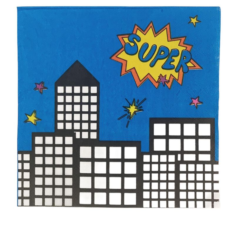 Anna + Pookie Red Super Hero Disposable Paper Party Napkins 20 Ct., 1 of 4