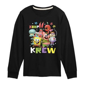 Boys' - SpongeBob SquarePants - Kamp Koral Kamp Krew Long Sleeve Graphic T-Shirt - 1 of 4