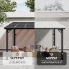 RUMSEM Gazebo Pergola with Sloped Roof - 3 of 4
