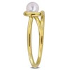 EVERLY JEWELRY | Yellow Plated Sterling Silver 4-4.5 mm Cultured Freshwater Pearl Ring - 2 of 4