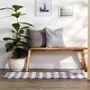 Design Imports Buffalo Check Chindi - Gray & White - 2 Ft 3 In X 6 Ft - 3 of 4
