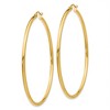 Black Bow Jewelry 2mm, 14k Yellow Gold Classic Round Hoop Earrings, 55mm (2 1/8 Inch) - 2 of 4