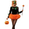 Malco Modes Women’s Puffy Tutu Skirt – Halloween Costume Tulle Underskirt for Ballet, Rave, Festival, and Party Outfits – Orange - 4 of 4