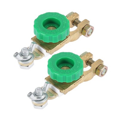 Unique Bargains Top Post Battery Power Disconnect Cut Off Isolator Quick Master Switch Battery Terminal Link with Post for Boat Car 2 Pcs