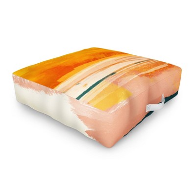 lunetricotee sunny landscape Outdoor Floor Cushion - Deny Designs