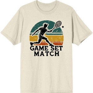 Game Set Match Adult Crew Neck Short Sleeve Tee - 1 of 2