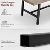 Industrial Dining Table for 6~8 People, 78.7" Long Rectangle Dining Table, Wooden Kitchen Table with Sturdy Metal Frame,Dinner Table for Kitchen-Gray - 4 of 4