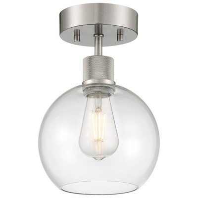 Access Lighting Port Nine 1 - Light Flush Mount in  Brushed Steel
