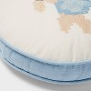Flower Round Decorative Throw Pillow Light Blue - Room Essentials™ - 4 of 4