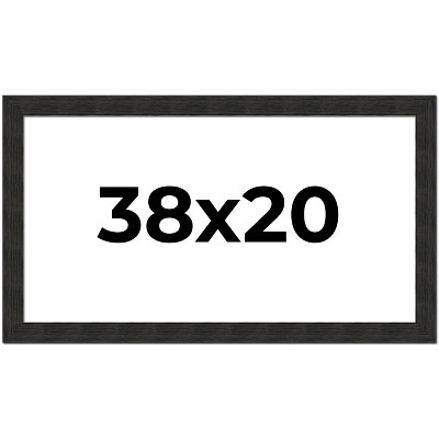 PosterPalooza | Contemporary Black Picture Frame - UV Acrylic, Backing Board, Hanging Hardware Included