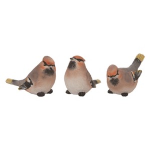 Transpac Resin 3.75" Multicolor Spring Bohemian Wax Wings Set of 3 - 1 of 2