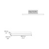 SEVOBAL Utility Storage Shelves Bookshelf Set of 2 Wide Floating Shelves, Modern Wall-Mounted Storage for Living Room, Brown, 32"*11"*4" - 3 of 4