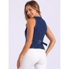 INSPIRE CHIC Women's V Neck Sleeveless Button Down Waistcoat Fashion Denim Vest - 3 of 4