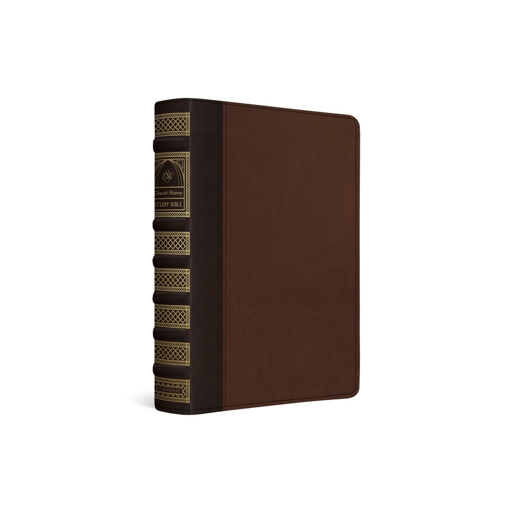 ESV Church History Study Bible - (Leather Bound)