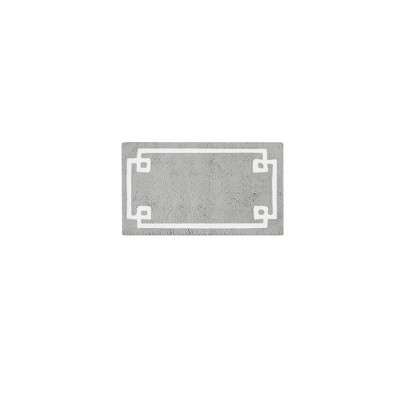 Vynxaria Bath Rugs and Mats - Luxurious 24"x40" Tufted Comfort with White Accent