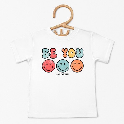The Juniper Shop SmileyWorld Be You Groovy Toddler Short Sleeve Tee