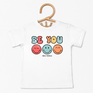 The Juniper Shop SmileyWorld Be You Groovy Toddler Short Sleeve Tee - 1 of 4