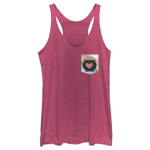 Women's Lost Gods St. Patrick's Day Rainbow Pocket of Gold Racerback Tank Top - 1 of 4
