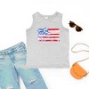 The Juniper Shop Watercolor Flag Coquette Youth Tank Top - 3 of 4