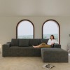 104" L Shaped Modular Sectional Sofa with Reversible Chaise and Deep Seats for Living Room Comfort -3irtyhousy - 2 of 4