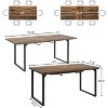 Tribesigns Extendable Dining Room Table for 6-8 People, 63-78.8 Wood Dinner Table for Kitchen, Living Room, Dining Room - 3 of 4