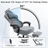Ergonomic Gaming Chair, Electronic Gaming Chair With Massage Lumbar Support And Foot Pedals, Fabric Computer Chair - 4 of 4