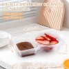 20-PCS Reusable Double Compartment Snack Containers with Lids for On-the-Go - 2 of 4