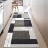 Area Rug with Rubber Backing Machine Washable Rug Modern Geometric Low Pile Rugs Foldable Stain Resistant Indoor Carpet for Living Room Bedroom - 2 of 4