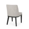 Christopher Knight Home Set of 2 Camas Upholstered Dining Chairs Light Gray/Weathered Gray - 3 of 4