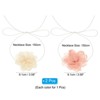 Unique Bargains Prom Wedding Adjustable Delicate Fabric Camellia Choker Necklace 82.68" - 2 of 4